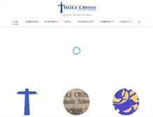 Tablet Screenshot of holycrosscatholicschool.com